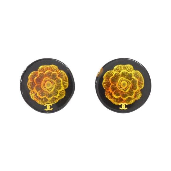 CHANEL Authentic Orange Earrings
